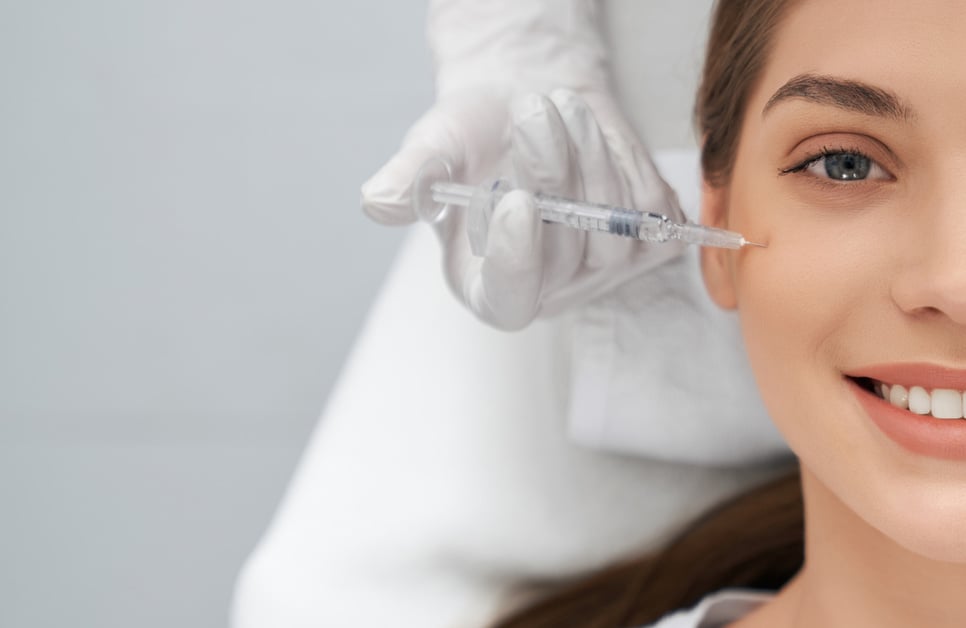 Woman Getting Anti-Aging Skin Injection
